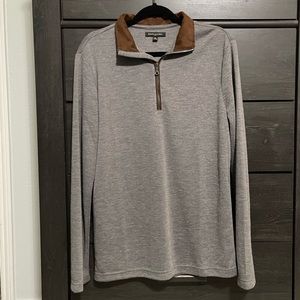 Banana Republic Mens Gray Half Zip Sweater, M, Quarter Zip or 1/4 Zip
